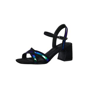 TAMARIS Remienkové sandále  čierna / modrá