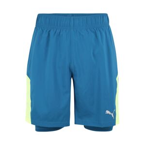 PUMA Športové nohavice  zelená / modrá