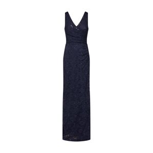 STAR NIGHT Večerné šaty 'long dress lace & sequins'  námornícka modrá