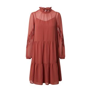Vero Moda Petite Šaty 'VMINGEBORG LS SHORT DRESS  WVN PETITE'  oranžová / hrdzavohnedá