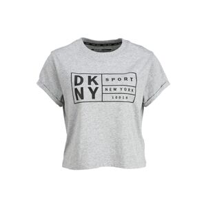 DKNY Sport Funkčné tričko  sivá / čierna