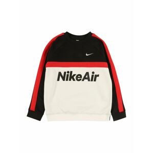 Nike Sportswear Mikina  čierna / biela / červená