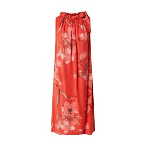 ZABAIONE Letné šaty 'Dilari'  svetločervená / ružová / tmavošedá