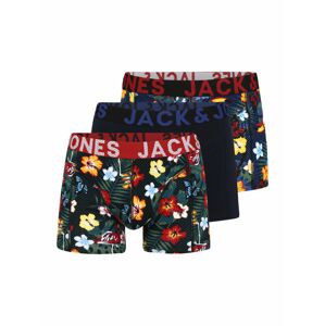 JACK & JONES Boxerky  tmavomodrá / zelená / žltá / červená