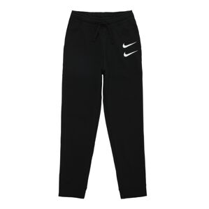 Nike Sportswear Nohavice 'SWOOSH'  čierna / biela