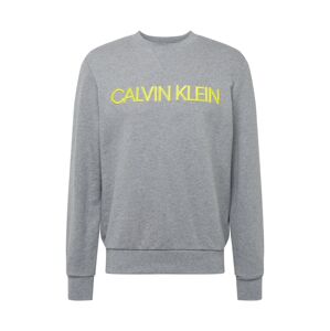 Calvin Klein Mikina  sivá / žltá