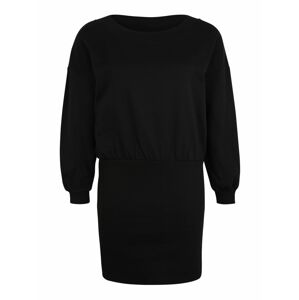 Urban Classics Šaty 'Ladies Sweat Off Shoulder Dress'  čierna
