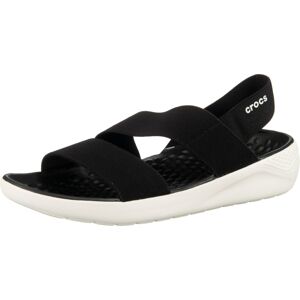 Crocs Remienkové sandále 'Lite Ride'  biela / čierna