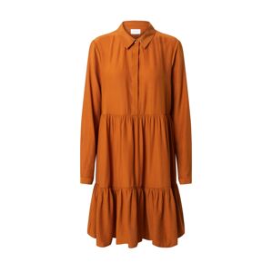 VILA Košeľové šaty  oranžovo červená