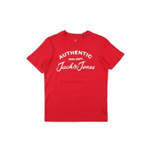 Jack & Jones Junior Tričko  červená / biela