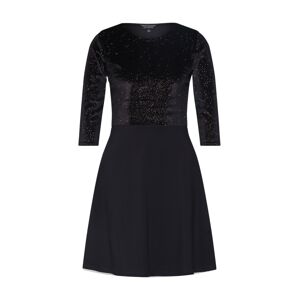 Dorothy Perkins Večerné šaty 'JERSEY GLITTR 2 IN 1 DRESS'  čierna