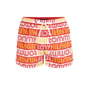 Tommy Hilfiger Underwear Plavecké šortky  červená / biela / žltá