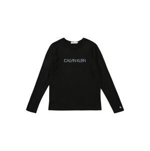 Calvin Klein Jeans Tričko 'LOGO FOIL PRINT LS T'  čierna