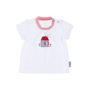 STERNTALER Tričko 'Haus'  biela / ružová / červená