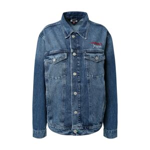 Tommy Jeans Prechodná bunda 'Trucker'  modrá denim / červená / biela
