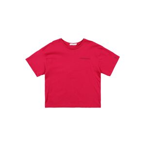 Calvin Klein Jeans Tričko 'CHEST LOGO BOXY TOP'  ružová