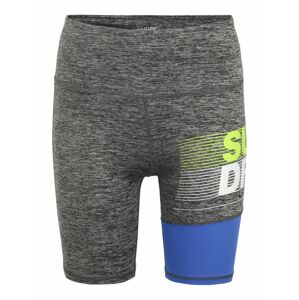 Superdry Športové nohavice  modrá / limetová / sivá melírovaná