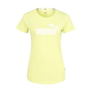 PUMA Funkčné tričko 'Heather'  biela / neónovo žltá