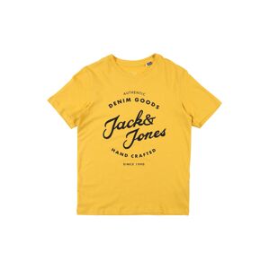 Jack & Jones Junior Tričko  horčicová / tmavomodrá