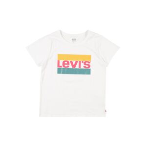 LEVI'S Tričko  biela / tyrkysová / svetločervená / žltá