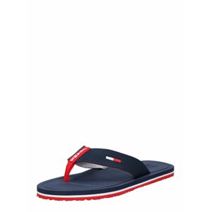 Tommy Jeans Plážové / kúpacie topánky  tmavomodrá / svetločervená / biela