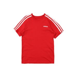 ADIDAS PERFORMANCE Funkčné tričko 'YB E 3S TEE'  biela / červená