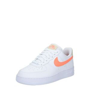 Nike Sportswear Nízke tenisky 'Air Force 1'  neónovo oranžová / biela