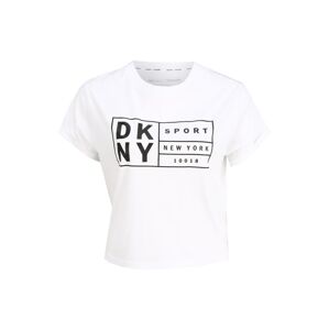 DKNY Sport Funkčné tričko  čierna / biela