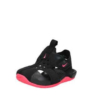 NIKE Plážové / kúpacie topánky 'Sunray Protect 2 TD'  čierna / ružová