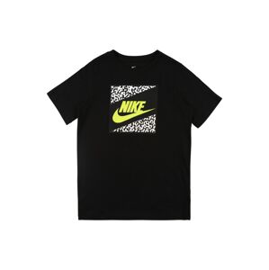Nike Sportswear Tričko 'FUTURA'  neónovo žltá / čierna / biela