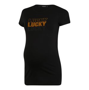Supermom Tričko 'Lucky'  čierna / zlatá