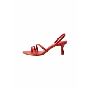 MANGO Remienkové sandále 'Loma'  červená