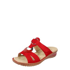 ARA Remienkové sandále 'Samtchevro'  strieborná / červená / hnedá