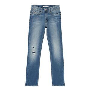 Calvin Klein Jeans Džínsy 'SLIM MNGRM LIGHT DESTR STR'  modrá denim
