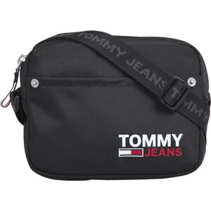 Tommy Jeans Taška cez rameno  čierna / biela / svetločervená