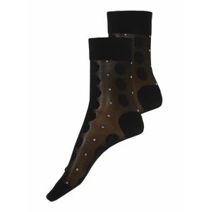 Swedish Stockings Ponožky 'Viola Dot Socks Black'  čierna