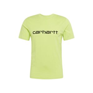 Carhartt WIP Tričko  čierna / limetová