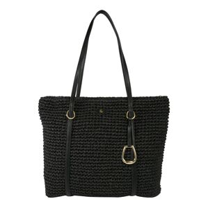 Lauren Ralph Lauren Shopper 'Crochet'  čierna