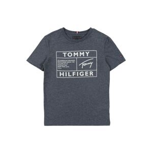 TOMMY HILFIGER Tričko  tmavomodrá / svetlosivá