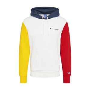 Champion Authentic Athletic Apparel Mikina  biela / žltá / červená / námornícka modrá