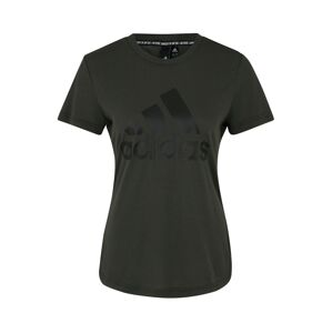 ADIDAS PERFORMANCE Funkčné tričko  čadičová / čierna