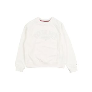 TOMMY HILFIGER Mikina 'TONAL EMBROIDERED GRAPHIC CREW'  biela