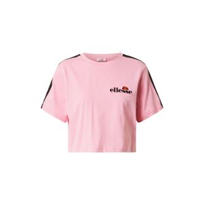 ELLESSE Tričko 'AMARILLO'  biela / ružová / čierna
