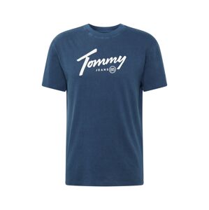 Tommy Jeans Tričko  biela / dymovo modrá