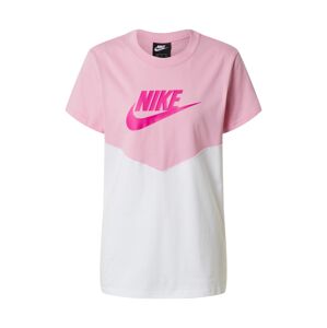 Nike Sportswear Tričko  ružová / biela