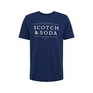 SCOTCH & SODA Tričko  námornícka modrá / biela