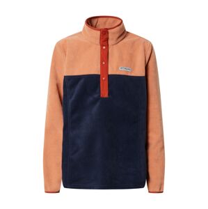 COLUMBIA Športový sveter 'Benton Springs™'  námornícka modrá / pastelovo oranžová
