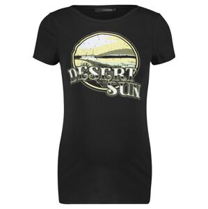 Supermom Tričko 'Dessert Sun'  biela / čierna / svetložltá