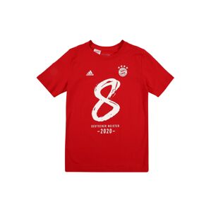 ADIDAS PERFORMANCE Funkčné tričko 'FCB M20'  červená / biela
