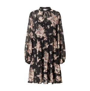 VILA Šaty 'VITULLAN L/S FLOWER DRESS /RX'  čierna